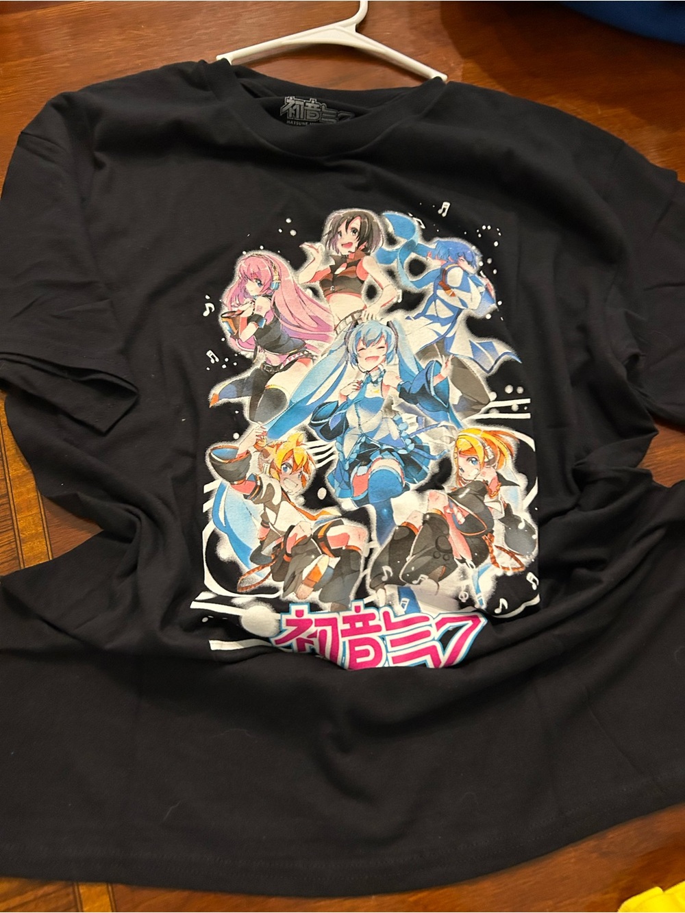 Graphic Anime Character Short Sleeve Tee - Black